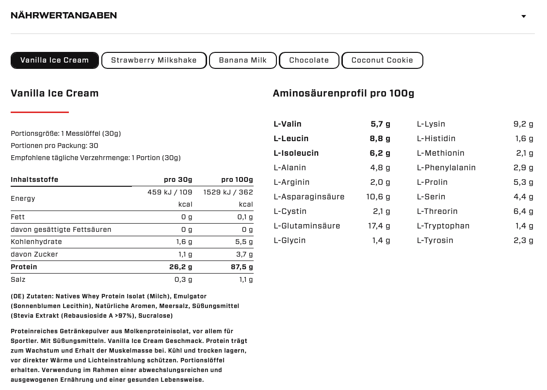 AWHEY - 100% Whey Protein Isolate - 900g