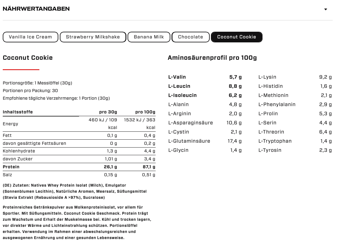 AWHEY - 100% Whey Protein Isolate - 900g