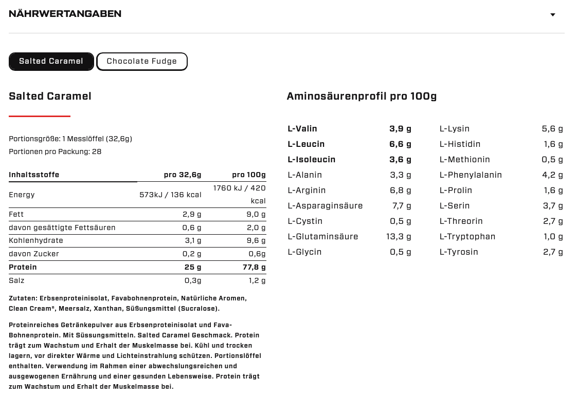 VAST - Pro Plant - vegan - 900g