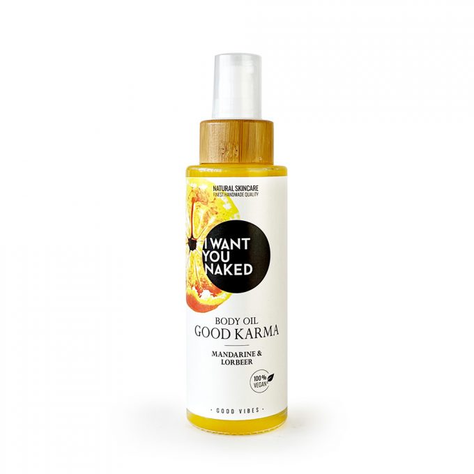 IWYN - Body Oil – Good Karma - Mandarine und Lorbeer - Vegan - 250ml