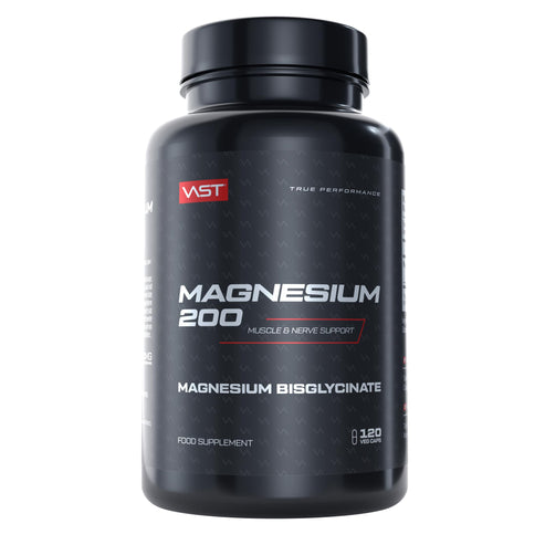 VAST - Magnesium 200 - Vegan - Glutenfrei - 120 Kapseln