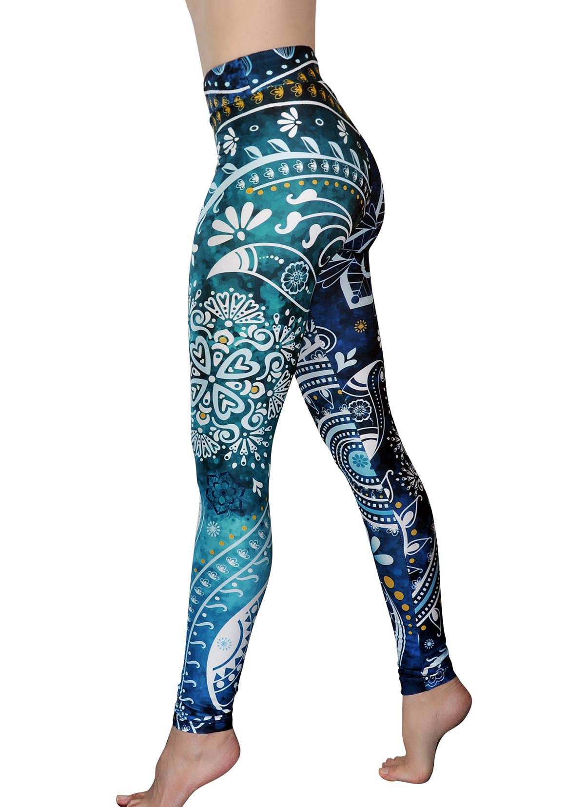 Zimmi Fit - High Waist Leggins - Aquamarine