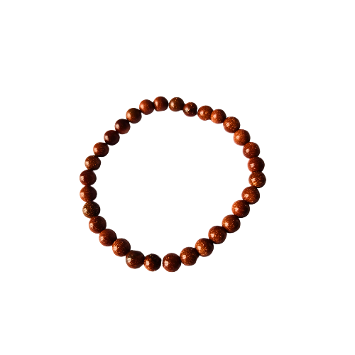 Stretcharmband mit Gold Sandsteinen