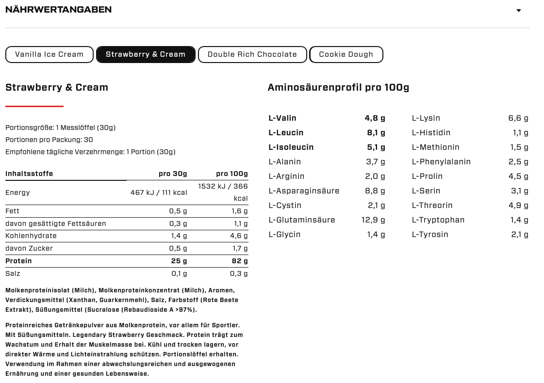 VAST - Pro Whey - 900g