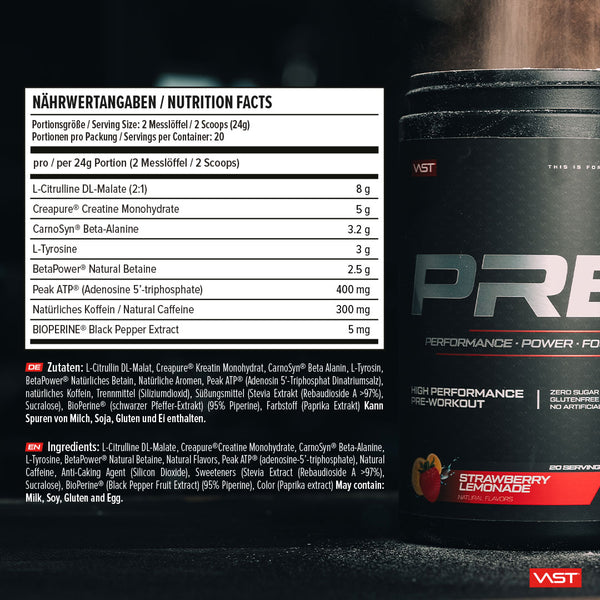 Vast - Vast Pre - high-performance pre-workout - vegan - 480g