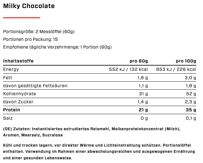 Vast - Rice + Whey - Instant Reispudding mit Whey Protein - 900g