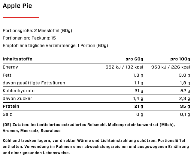 Vast - Rice + Whey - Instant Reispudding mit Whey Protein - 900g