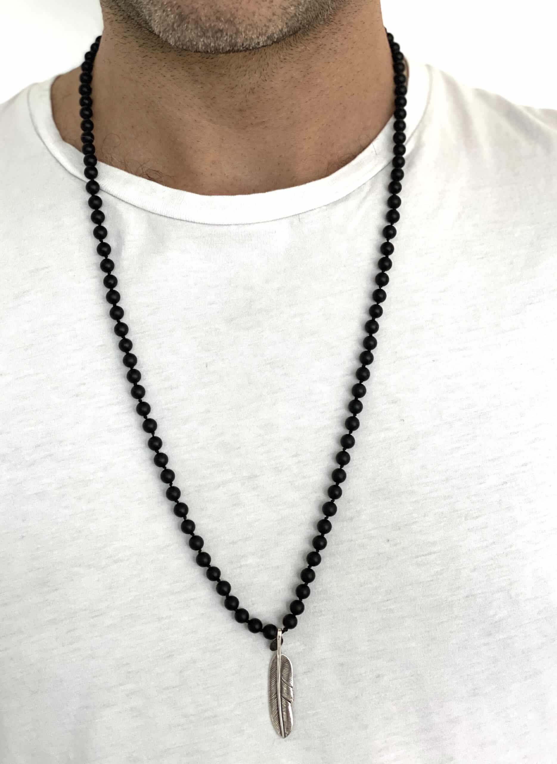 Balibay - Herren Halskette - Mendo - Onyx - Silber