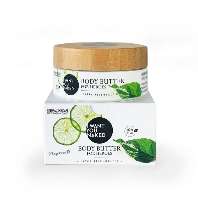 IWYN - Body Butter – For Heroes - Bio-Minze und Limette