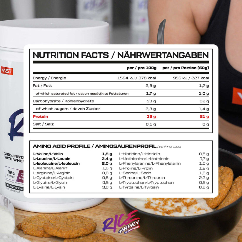 Vast - Rice + Whey - Instant Reispudding mit Whey Protein - 900g