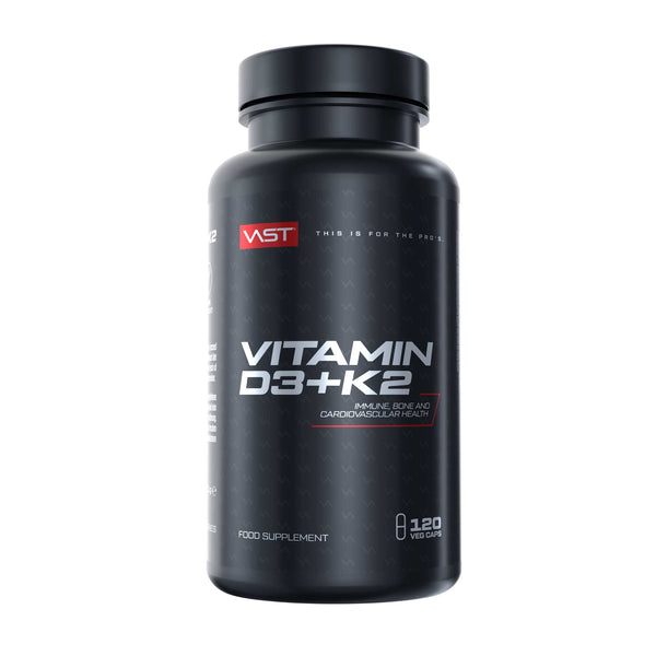 VAST - Vitamin D3 + K2 - vegan - glutenfrei - 120 Kapseln